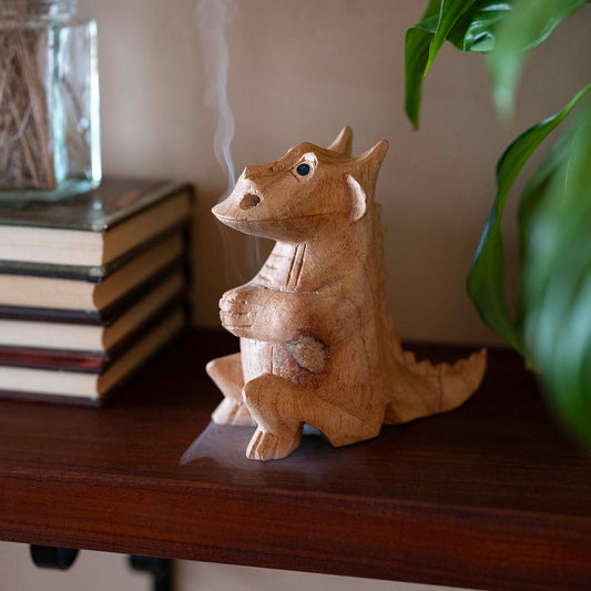 Medium Smoking Dragon Incense Burner