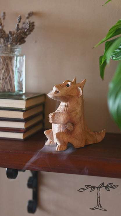 Medium Smoking Dragon Incense Burner