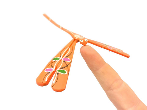 Orange Balancing Dragonfly - Large