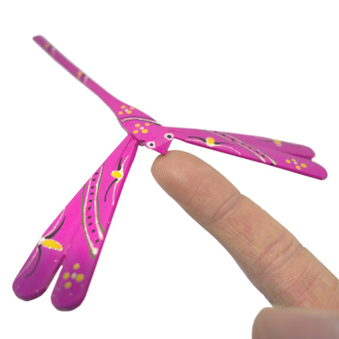 Timber-Treasures Hand Made Pink Balancing Dragonflies