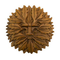 Timber-Treasures Hand Carved Green Man Plaque