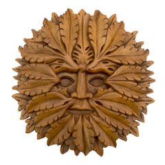 Timber-Treasures Hand Carved Green Man Plaque