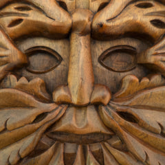 Timber-Treasures Hand Carved Green Man Plaque