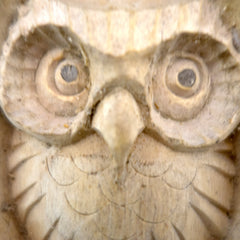 Timber-Treasures Owl in Log Carving